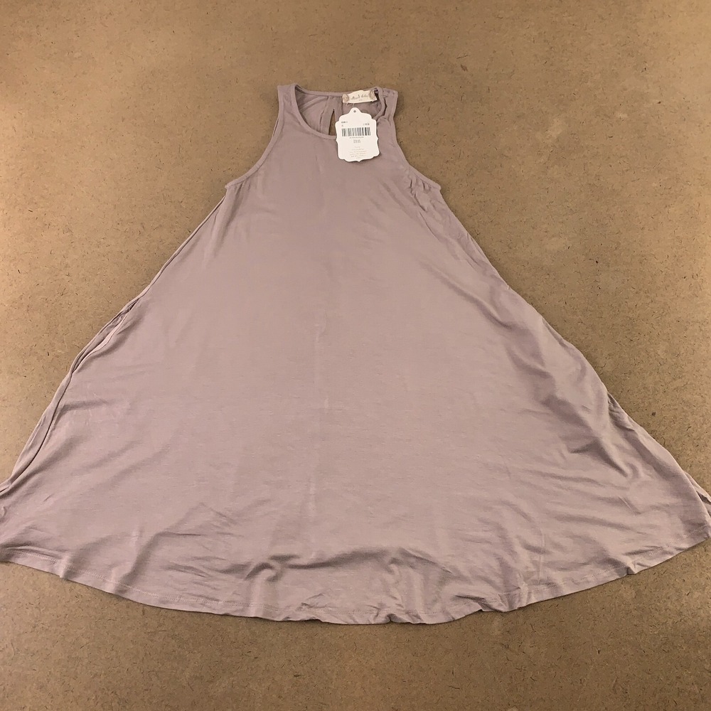 Altar'd State Women's XS Mocha Sleeveless Keyhole Back Pocket Swing Dress NWT